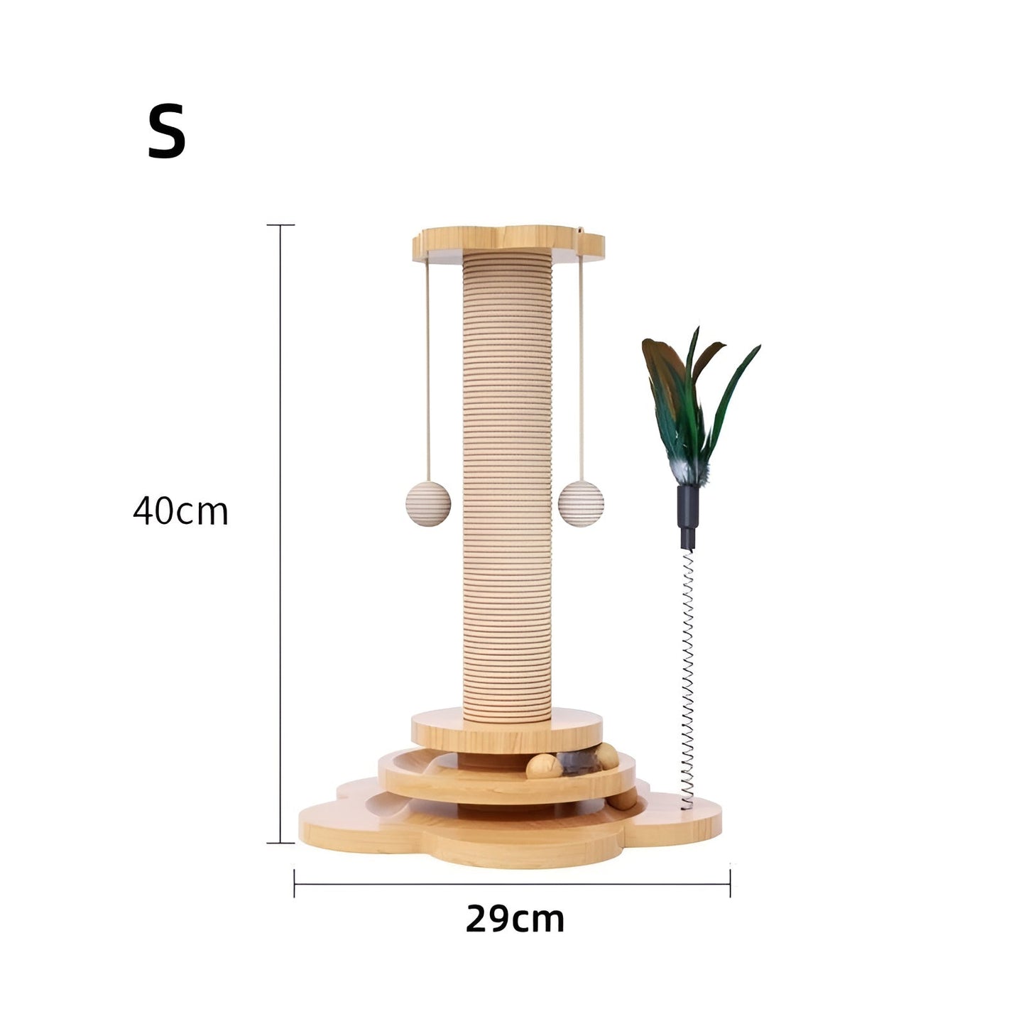 Woodpounce – Natural Wooden Cat Toy + Furniture-Saving Play Solution