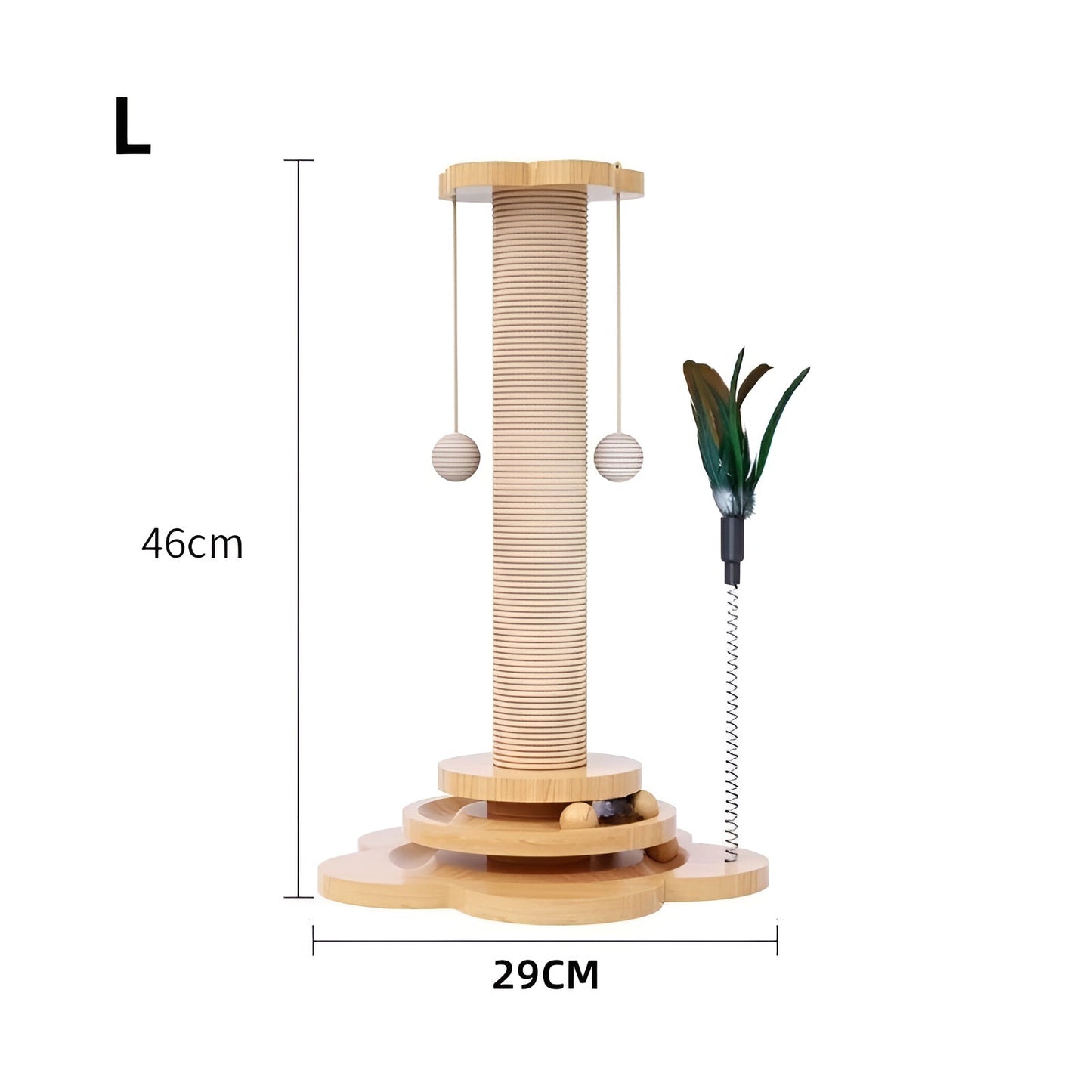 Woodpounce – Natural Wooden Cat Toy + Furniture-Saving Play Solution