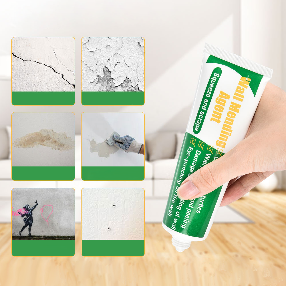 WallFix Pro – Instant Wall Repair Cream for Cracks, Holes & Stains with Scraper & Nozzle Set