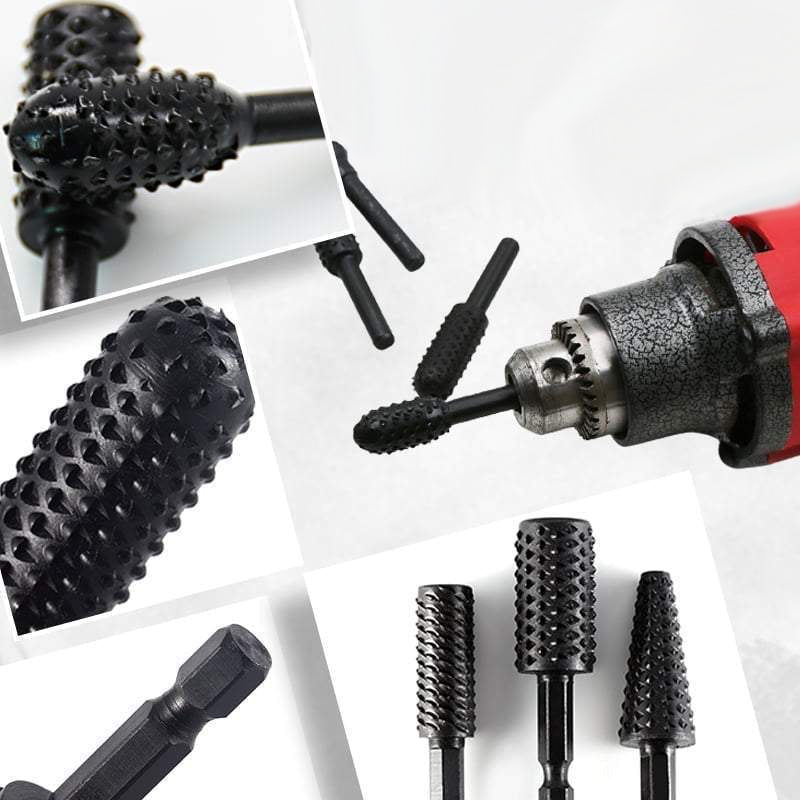 Rotary Burr Set – High-Carbon Steel Drill Bits for Wood & Metal Engraving