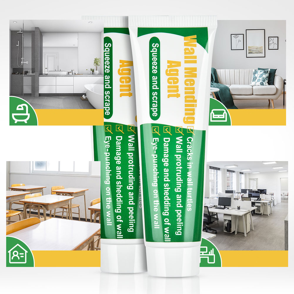 WallFix Pro – Instant Wall Repair Cream for Cracks, Holes & Stains with Scraper & Nozzle Set