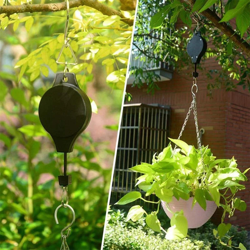 Plant Pulley System – Retractable Hanging Hook for Easy Watering & Maintenance
