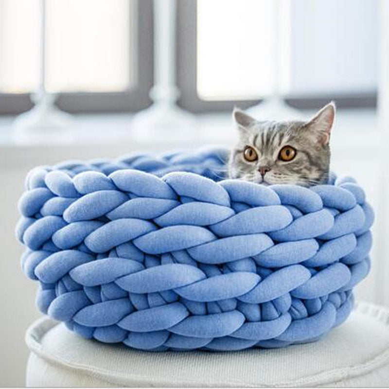 Woollynest – Soft Wool Pet Bed with Raised Edge Support