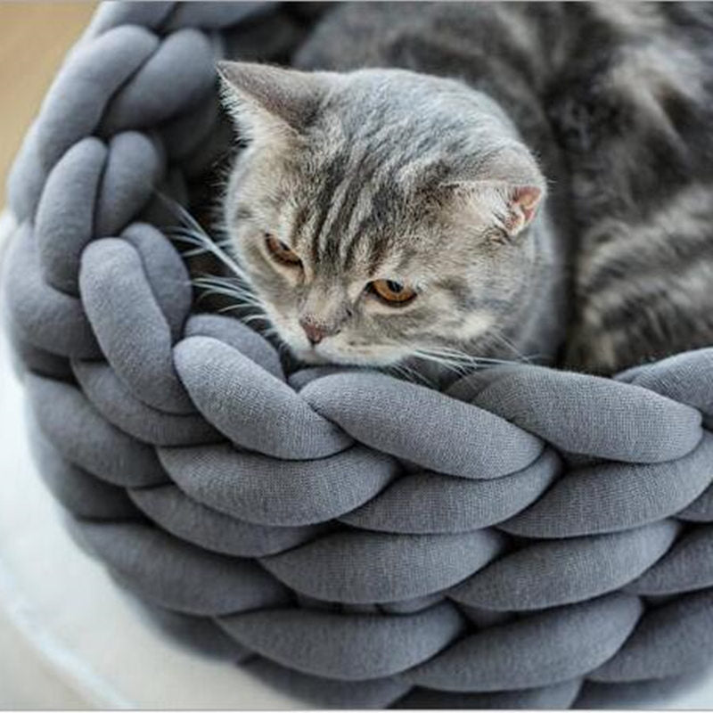 Woollynest – Soft Wool Pet Bed with Raised Edge Support