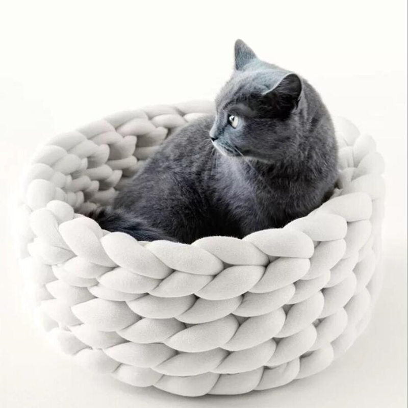 Woollynest – Soft Wool Pet Bed with Raised Edge Support