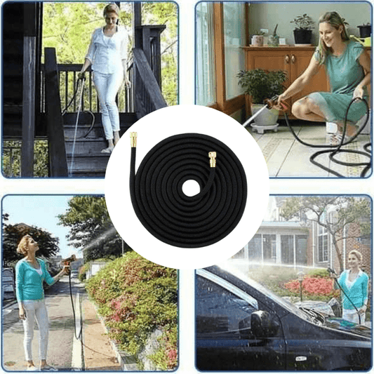 Telescopic Garden Hose – Expandable, Tangle-Free Water Hose with Quick Connector for Effortless Gardening