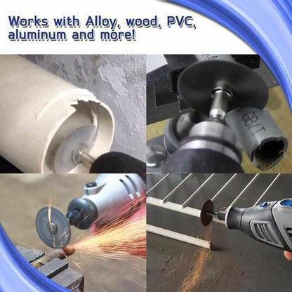 6-Piece Circular Saw Blade Set – High-Speed Steel Cutting Discs for Drills | Wood, Metal & Plastic