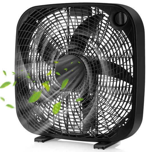 20-Inch Box Floor Fan – Portable Cooling Unit with 3 Speed Settings & Easy Knob Control | Strong Airflow | For Home, Garage & Office Use
