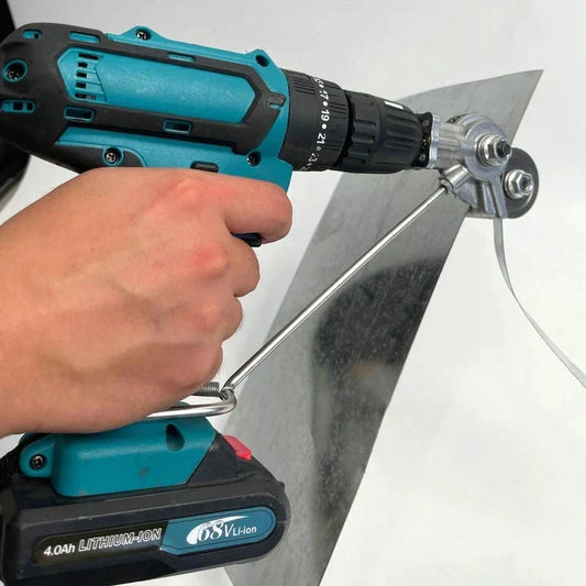 Electric Plate Cutter – Drill Attachment for Safe, Effortless Sheet Cutting