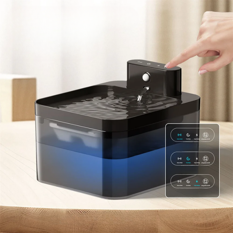 PureFlow Fountain – Smart Cat Water Dispenser with Motion Sensor & Filtration