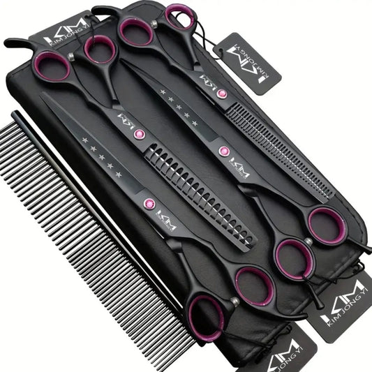 PrecisionPaw – Pet Grooming Scissors Set for Precise Fur Trimming