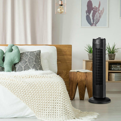 Quiet 35W Bladeless Fan – 28-Inch Oscillating Tower Design for Safe & Stylish Cooling | Whisper Breeze | For Daily Indoor Comfort