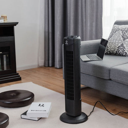 Quiet 35W Bladeless Fan – 28-Inch Oscillating Tower Design for Safe & Stylish Cooling | Whisper Breeze | For Daily Indoor Comfort