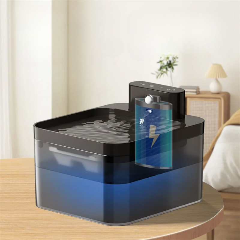 PureFlow Fountain – Smart Cat Water Dispenser with Motion Sensor & Filtration