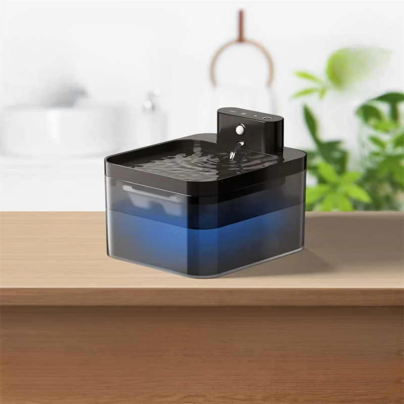 PureFlow Fountain – Smart Cat Water Dispenser with Motion Sensor & Filtration