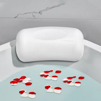 AquaCloud Premium Bath Pillow – Ergonomic Neck and Head Support for Spa-Like Relaxation at Home