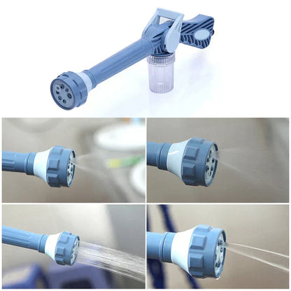 8-in-1 High-Pressure Water Gun – Built-In Soap Dispenser & Adjustable Spray for Efficient Cleaning