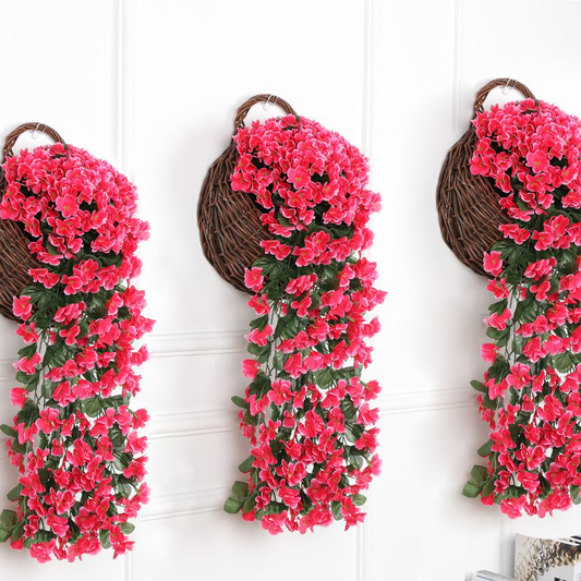 Lifelike Wisteria Flower Arrangement – Silk Hanging Vine for Natural-Looking Indoor & Outdoor Decor