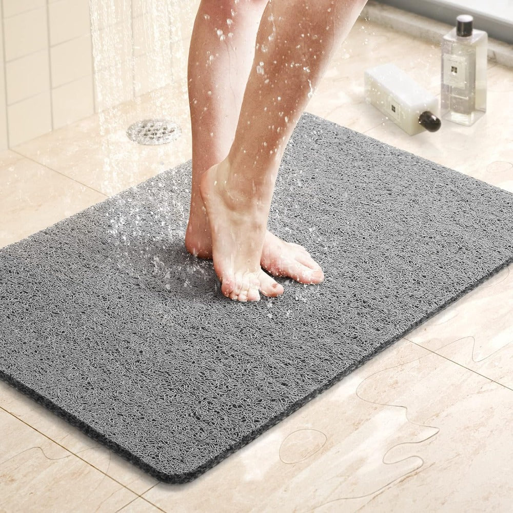 Aqualuxe Shower Mat – Non-Slip, Quick-Drying Mat with Hygienic Drainage Design