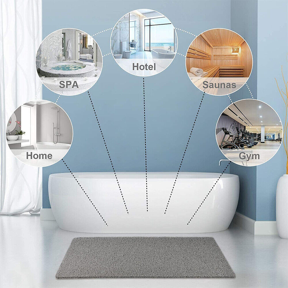 Aqualuxe Shower Mat – Non-Slip, Quick-Drying Mat with Hygienic Drainage Design