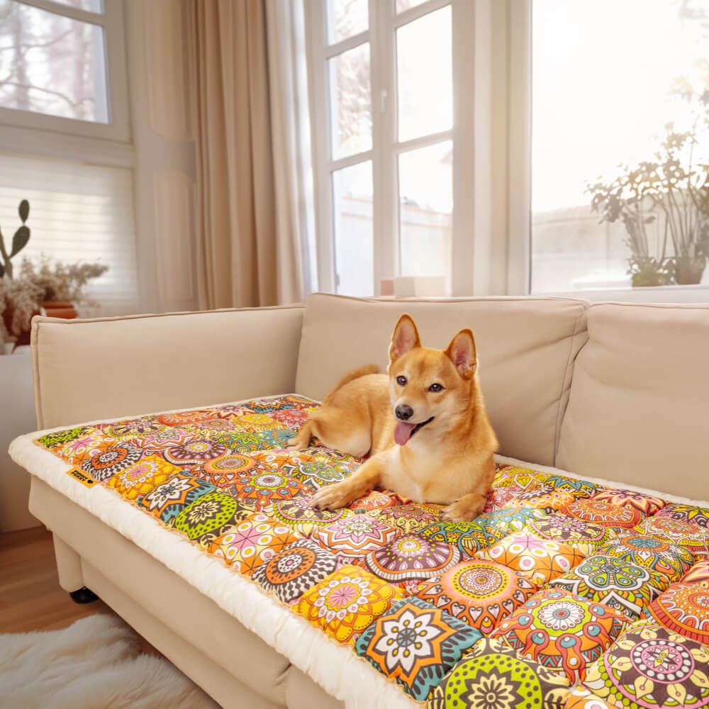 GardenGuard – Stylish Sofa Protector with Quilted Design & Non-Slip Backing
