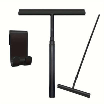 Deluxe Shower Squeegee – Telescopic 2-in-1 Glass & Floor Cleaner with No-Drill Mount