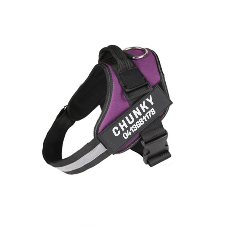 Dogsafe Harness – Reflective, No-Pull Dog Harness with Personalizable Name Tag