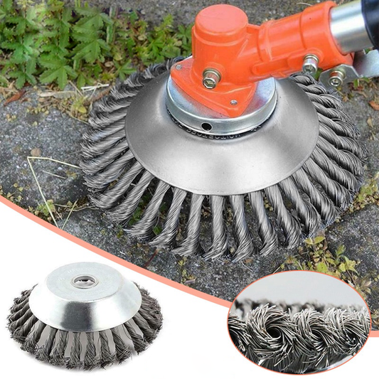 Unbreakable Wire Trimmer Knife – 360° Steel Blades for Weed-Free Lawns