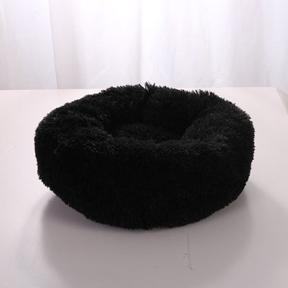Pet Donut Sofa – Cozy Round Pet Bed with Raised Edge & Furniture Protection