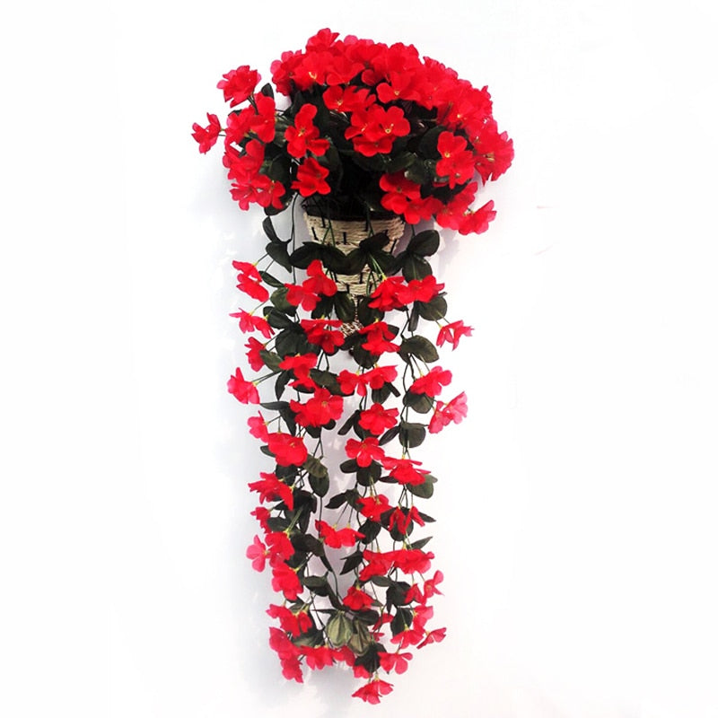 Lifelike Wisteria Flower Arrangement – Silk Hanging Vine for Natural-Looking Indoor & Outdoor Decor