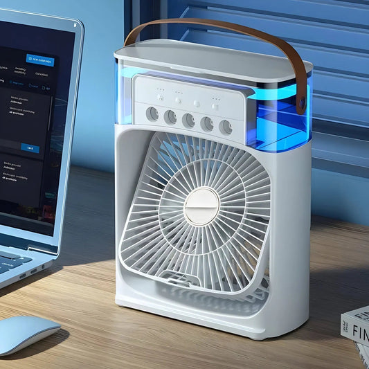 Luxyecs | AirCooler Pro 3-in-1 Fan, Air Conditioner & Humidifier with 7-Color LED Light