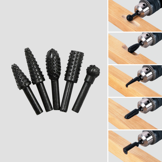 Rotary Burr Set – High-Carbon Steel Drill Bits for Wood & Metal Engraving