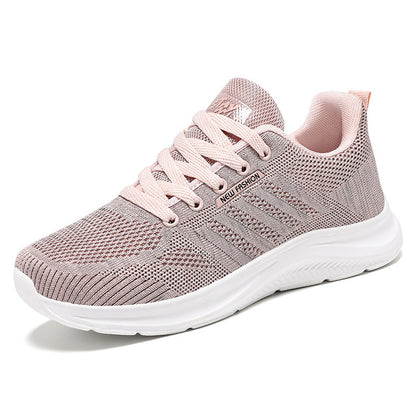 Women's Lace-Up Running Shoes with Cushioned Sole Support