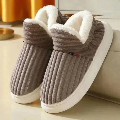 Women's Winter Indoor Slippers with Plush Lining and Anti-Slip Sole