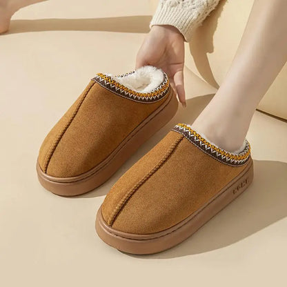Women's Winter Indoor Slippers with Soft Lining and Anti-Slip Sole