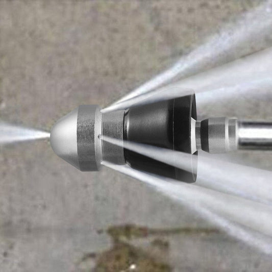 High-Pressure Sewer Cleaning Sprayer – Powerful Stainless Steel Jet Nozzle for Fast Pipe Unclogging