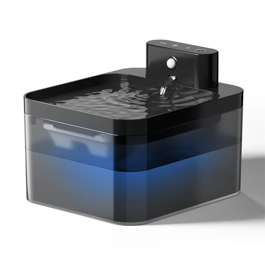 PureFlow Fountain – Smart Cat Water Dispenser with Motion Sensor & Filtration