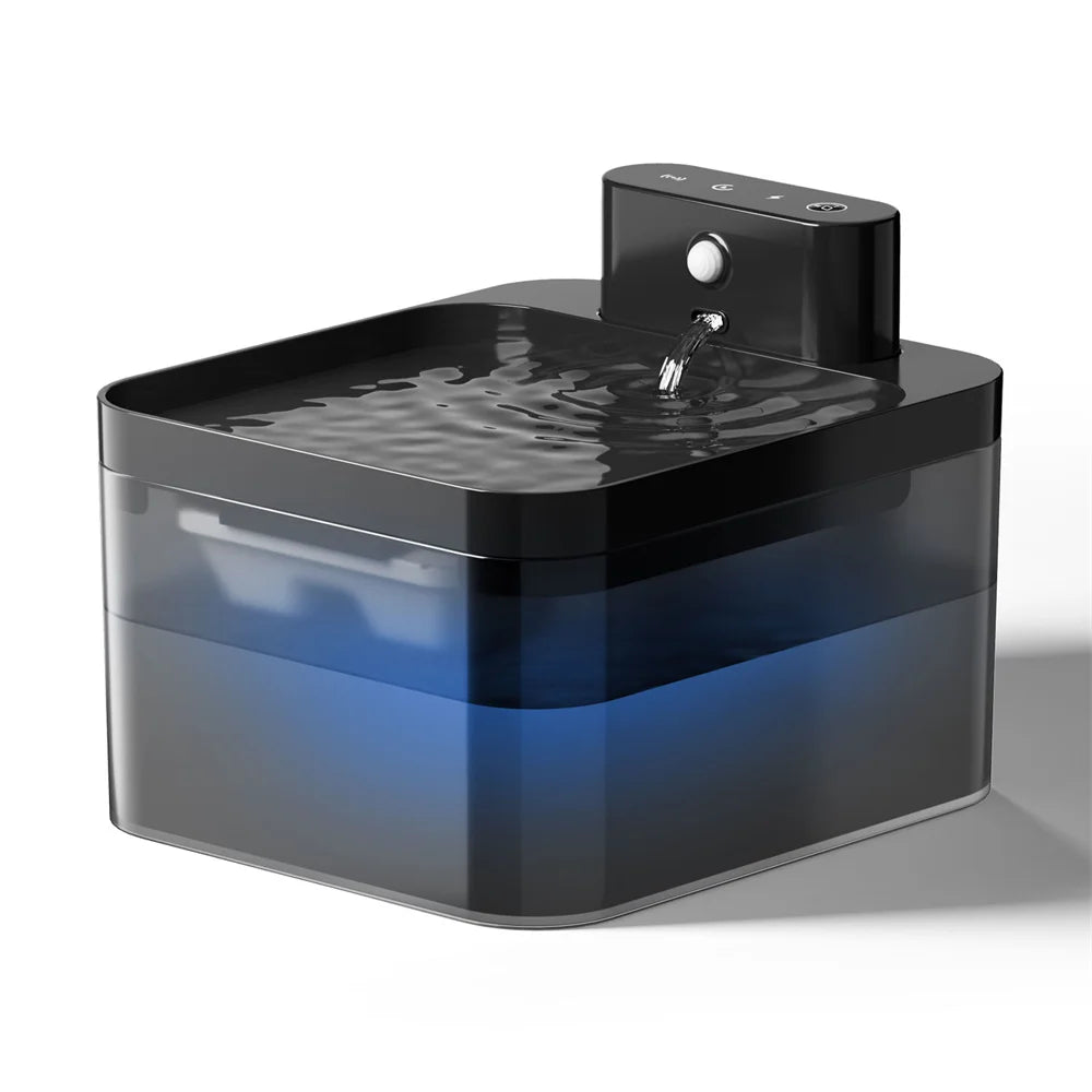 PureFlow Fountain – Smart Cat Water Dispenser with Motion Sensor & Filtration
