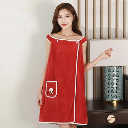 Portable Women's Bathing Towel – Quick-Drying, Stylish and Lightweight Towel for Beach, Spa, and Fitness