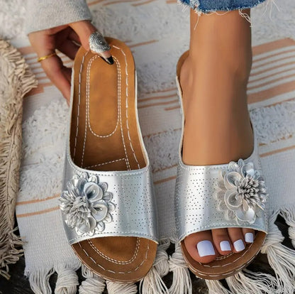 Women's Floral Design Orthopedic Sandals