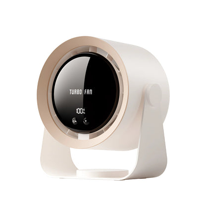 Bladeless Turbo Fan with LED Display – Compact, Quiet Cooling Solution for Bedrooms and Living Rooms