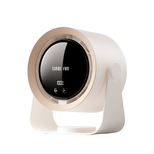 Bladeless Turbo Fan with LED Display – Compact, Quiet Cooling Solution for Bedrooms and Living Rooms
