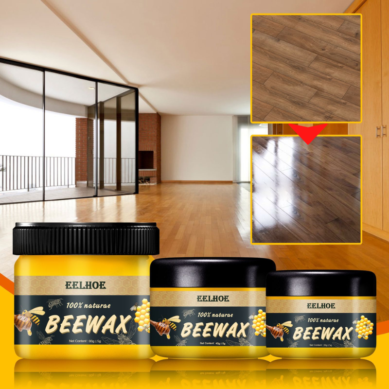 Natural Beeswax Wood Polish – Restore & Protect Wooden Furniture and Floors with Natural Shine