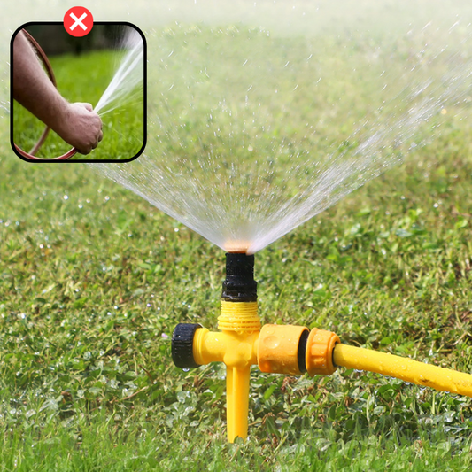 AquaOrbit Sprinkler – Automatic Rotating Sprayer with 360° Adjustable Coverage