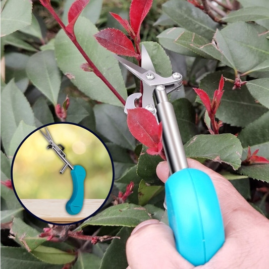 ErgoTrim Pro – Ergonomic Gardening Scissors with Long Reach & Carbon Steel Blade for Precise One-Handed Pruning