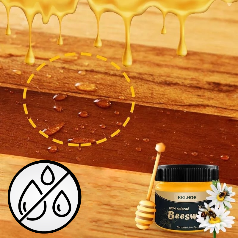 Natural Beeswax Wood Polish – Restore & Protect Wooden Furniture and Floors with Natural Shine