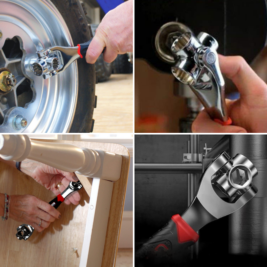 VersaWrench 48-in-1 – Multifunctional Universal Socket Wrench for Fast & Flexible Repairs