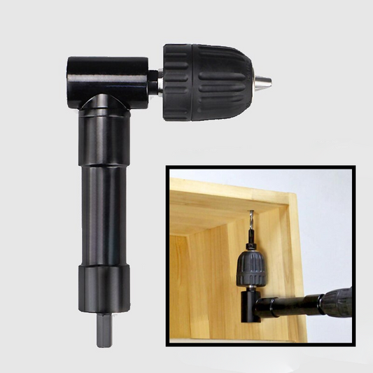 90-Degree Right Angle Drill Extension – Compact Adapter for Tight-Space Drilling
