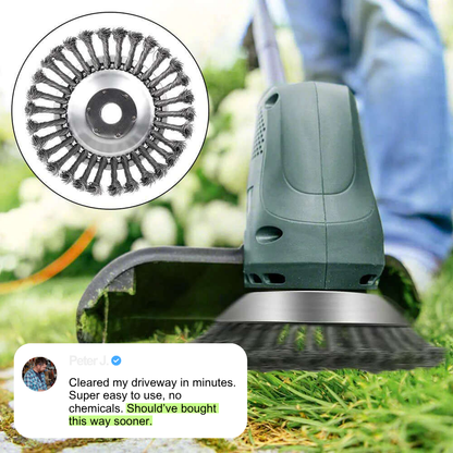 Unbreakable Wire Trimmer Knife – 360° Steel Blades for Weed-Free Lawns