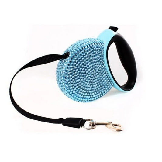Chic Canin Leash – Rhinestone Retractable Leash | Glamorous Walks for Small Dogs & Cats